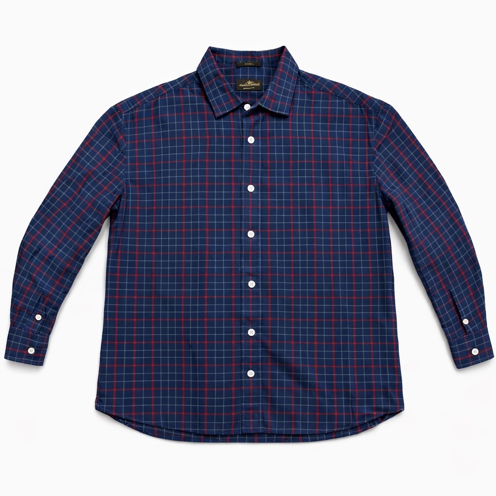 Rodd & Gunn Navy and Red Plaid Casual Shirt For Men
